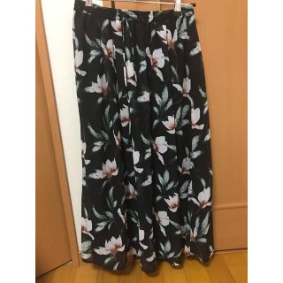 マウジー(moussy)のmoussy 花柄スカート(ロングスカート)