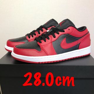 ナイキ(NIKE)の【28.0cm】NIKE AIR JORDAN 1 LOW  RED ジョーダン(スニーカー)