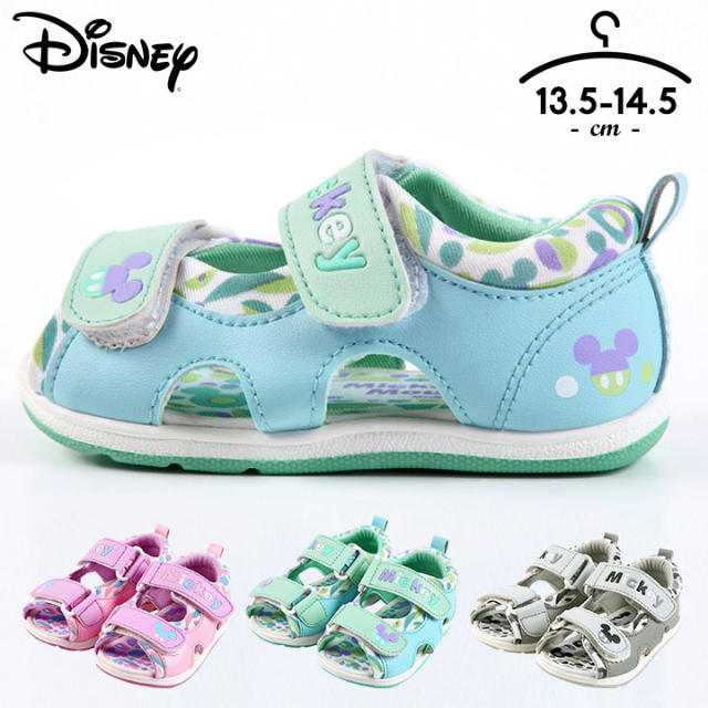 Disney(ディズニー)の《新品・未使用》ディズニー　ベビー　キッズ　サンダル　13.5㎝ ブルー キッズ/ベビー/マタニティのベビー靴/シューズ(~14cm)(サンダル)の商品写真