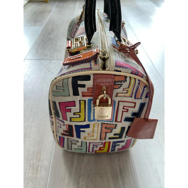 FENDI - Fendi フェンディ ズッカ マルチカラー ミニボストンバッグの