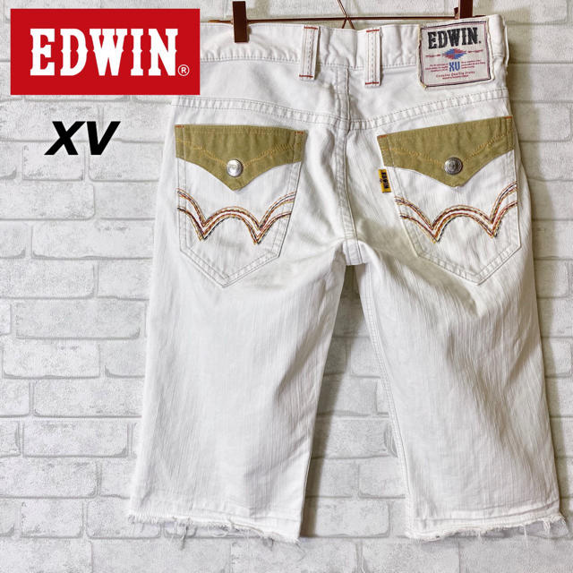 EDWIN(エドウィン)の【EDWIN】エドウィン XV ホワイトデニム ハーフ ウエスタン/W30 メンズのパンツ(デニム/ジーンズ)の商品写真