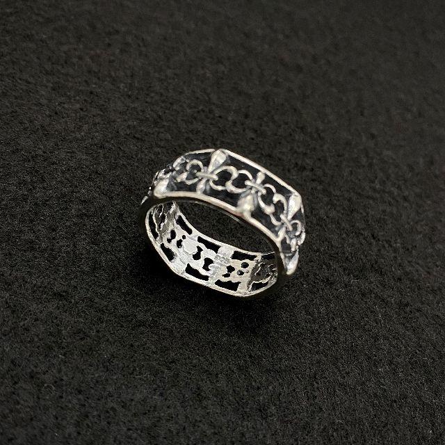 新品 リング シルバー925 百合の紋章 フローラル フレア メンズ 指輪の通販 by M's shop｜ラクマ