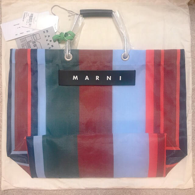 Marni(マルニ)の新品　MARNI マルニフラワーカフェ トートバッグ ラッカーレッド レディースのバッグ(トートバッグ)の商品写真