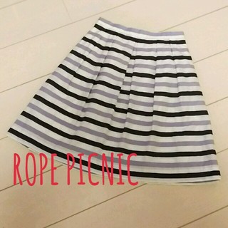 ロペピクニック(Rope' Picnic)のボーダースカート♥ROPE PICNIC(ひざ丈スカート)
