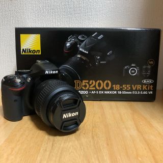 ニコン(Nikon)のD5200 18-55VR レンズキット ブラック(デジタル一眼)