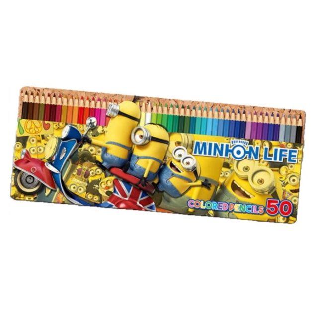 USJ(ユニバーサルスタジオジャパン)のミニオンズ 色鉛筆 50色 ミニオン エンタメ/ホビーのアート用品(色鉛筆)の商品写真