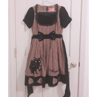 アンジェリックプリティー(Angelic Pretty)のAngelicPretty プリティ おでかけショコラちゃんOPワンピース(ひざ丈ワンピース)