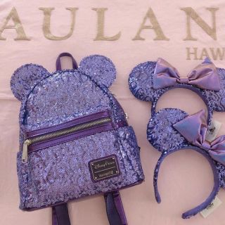 ⭐︎Disney× Loungefly パープルリュック