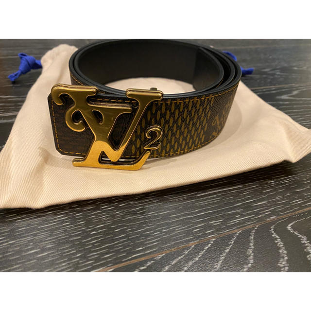 LOUIS VUITTON(ルイヴィトン)の超激レア　ルイヴィトン x Nigo ベルト　 サンチュール・LVスクエアード メンズのファッション小物(ベルト)の商品写真