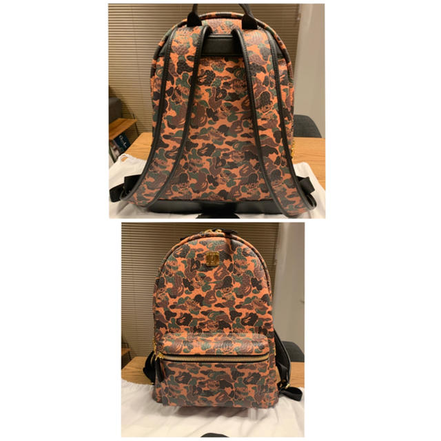 A BATHING APE(アベイシングエイプ)の最終値下げ新品同様★BAPE×MCM camo STARK backpack★ メンズのバッグ(バッグパック/リュック)の商品写真