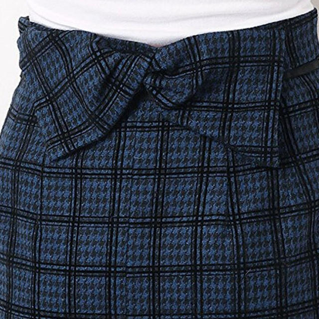 Apuweiser-riche(アプワイザーリッシェ)のチドリフロッキーチェックタイトスカート レディースのスカート(ひざ丈スカート)の商品写真
