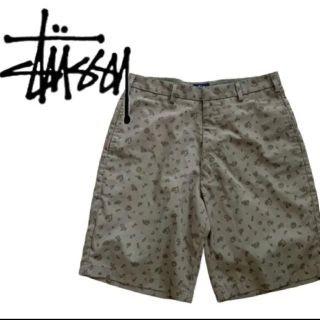 ステューシー(STUSSY)の【激レア】stussy ステューシー★スカル柄 ショートパンツ 30インチ(ショートパンツ)