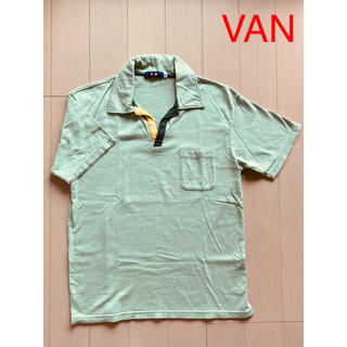 ヴァンヂャケット(VAN Jacket)のVAN／⑰半袖ポロシャツ（Ｍ）／ライトグリーン(ポロシャツ)