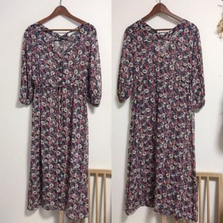 レイカズン(RayCassin)のお値下げレイカズン♡花柄シアーワンピース(ロングワンピース/マキシワンピース)