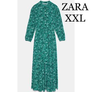 ザラ(ZARA)のZARA フラワー柄ワンピース(ロングワンピース/マキシワンピース)