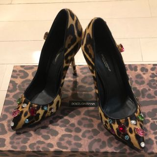 ドルチェアンドガッバーナ(DOLCE&GABBANA)のドルガバビジューパンプス(ハイヒール/パンプス)