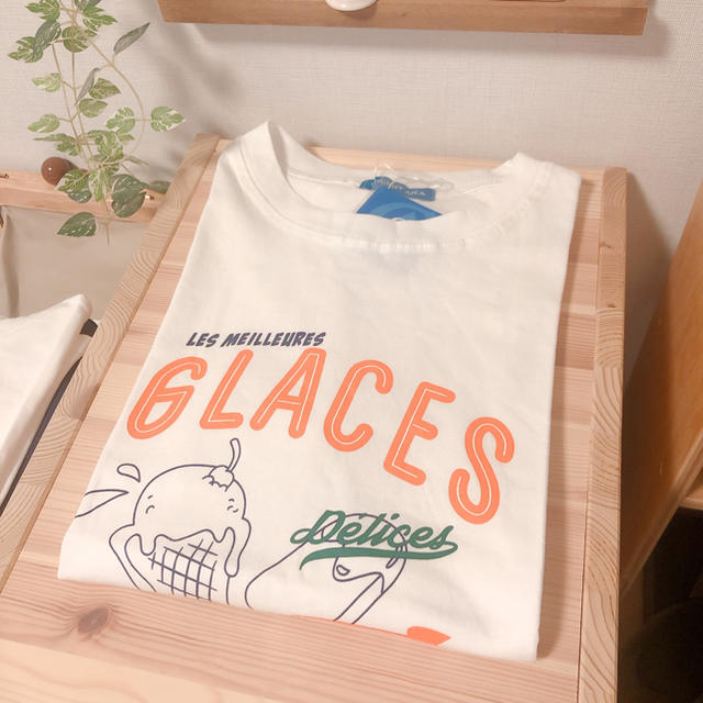 dholic(ディーホリック)の[ホワイト✨]カジュアルプリント　Tシャツ　韓国 レディースのトップス(Tシャツ(半袖/袖なし))の商品写真