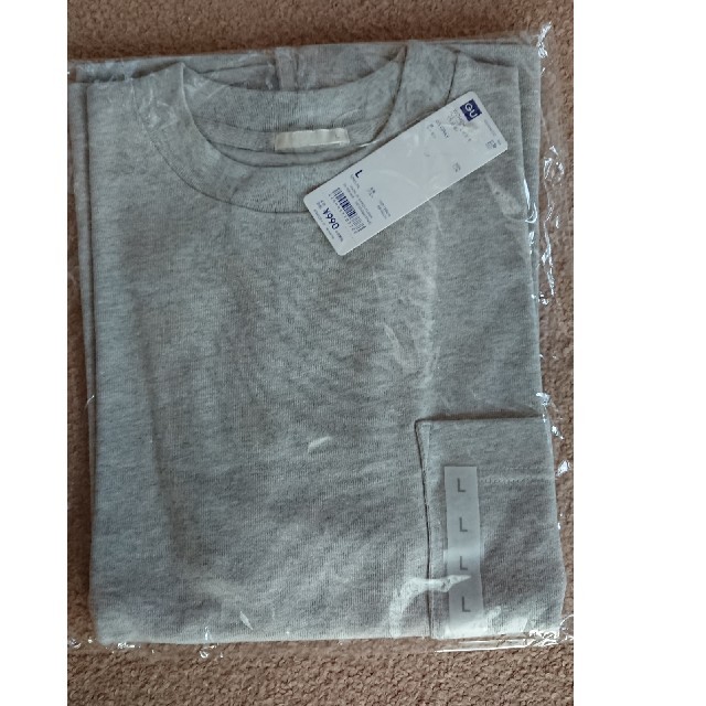GU(ジーユー)のGU 五分袖Tシャツ L 新品 レディースのトップス(Tシャツ(半袖/袖なし))の商品写真