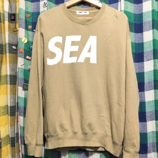 シュプリーム(Supreme)のwind and sea 両面ロゴ スウェット ベージュ XL 古着 キムタク(スウェット)