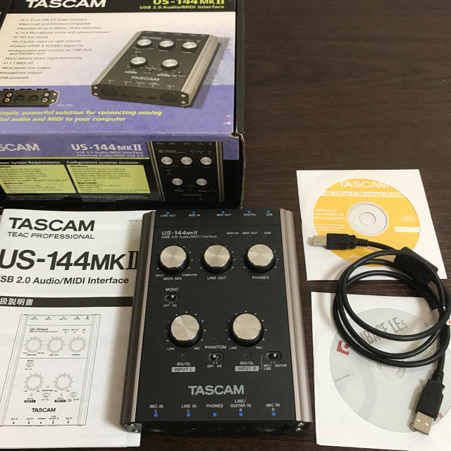 Tascam US-144MK2　USBオーディオインターフェース