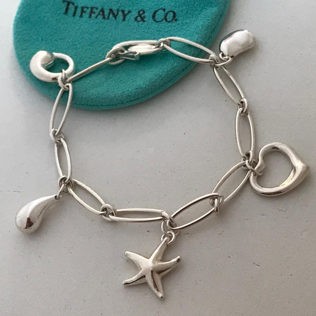 Tiffany チャーム5個　ブレスレット