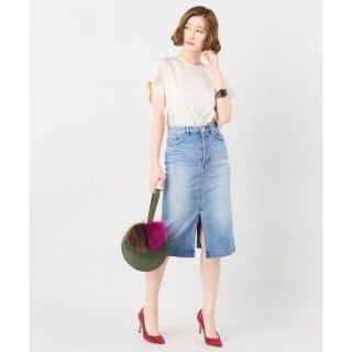 スピックアンドスパン(Spick & Span)のSpick & Span スピック＆スパン★袖フリルプルオーバー(シャツ/ブラウス(半袖/袖なし))