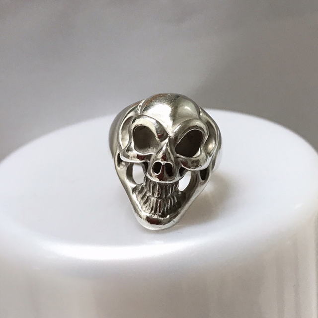 BILL WALL LEATHER(ビルウォールレザー)のBWL ビルウォールレザー スカル リング 9号 Skull Ring メンズのアクセサリー(リング(指輪))の商品写真