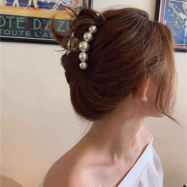 Ameri VINTAGE(アメリヴィンテージ)のパールヘアクリップ レディースのヘアアクセサリー(バレッタ/ヘアクリップ)の商品写真