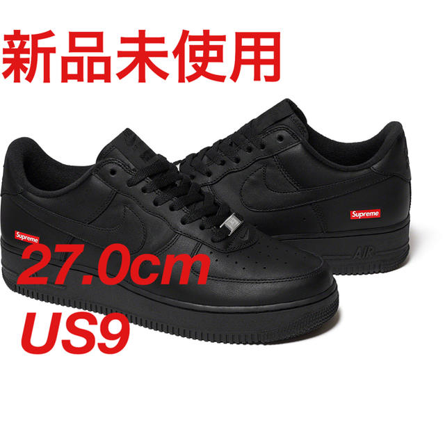 Supreme Nike Air Force 1 Low black 黒 us9 | www.feber.com