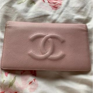 シャネル(CHANEL)の限定値下！CHANELシャネル長財布・キャビアスキンピンク・ココマーク(財布)