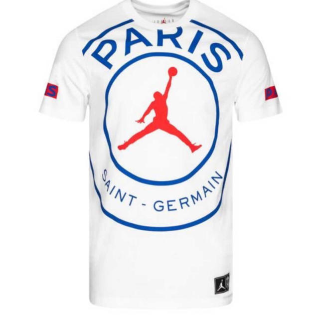 NIKE(ナイキ)のPSG JORDAN コラボTシャツ　ジャンプマン　 Nike XLサイズ メンズのトップス(Tシャツ/カットソー(半袖/袖なし))の商品写真