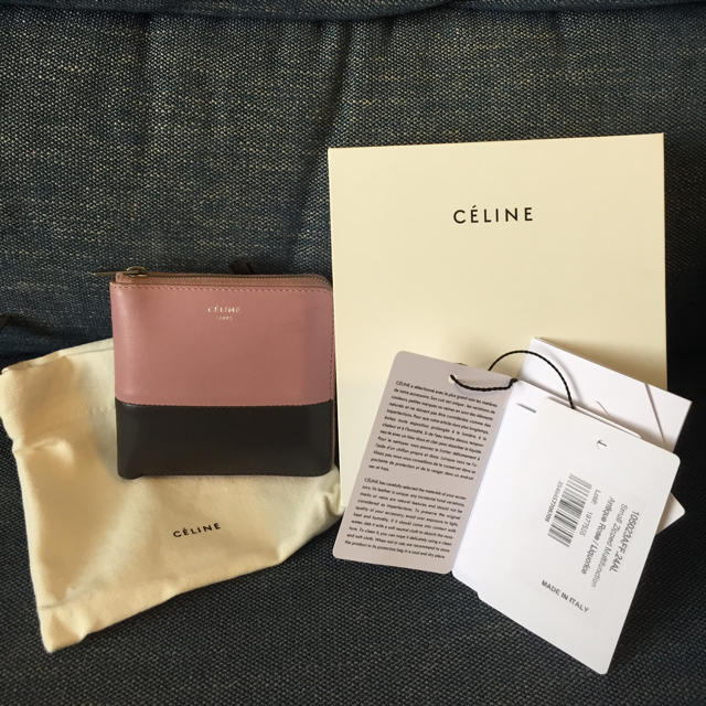 celine(セリーヌ)のももこ様♡ セリーヌ ♡ 折り財布 バイカラー ピンク レディースのファッション小物(財布)の商品写真