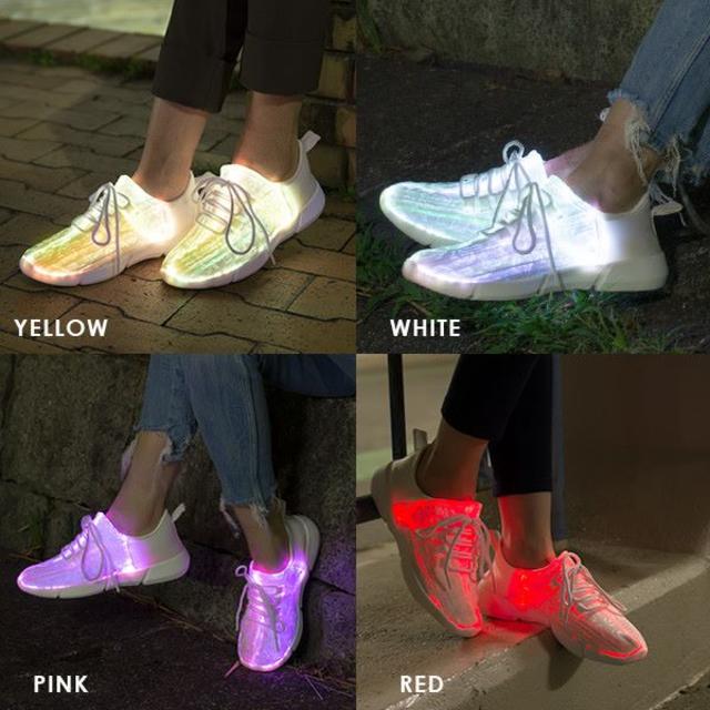 新品光る靴LEDスニーカーBELENUSべレヌス光るスニーカーダンスシューズ レディースの靴/シューズ(スニーカー)の商品写真