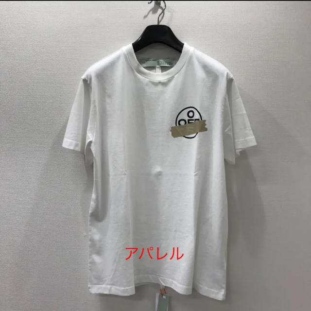 新品最安値 新品20SS OFF-WHITE テープアロー オーバーサイズTシャツ S