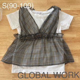 グローバルワーク(GLOBAL WORK)のGLOBAL WORKチュニックTシャツ90-100(Tシャツ/カットソー)