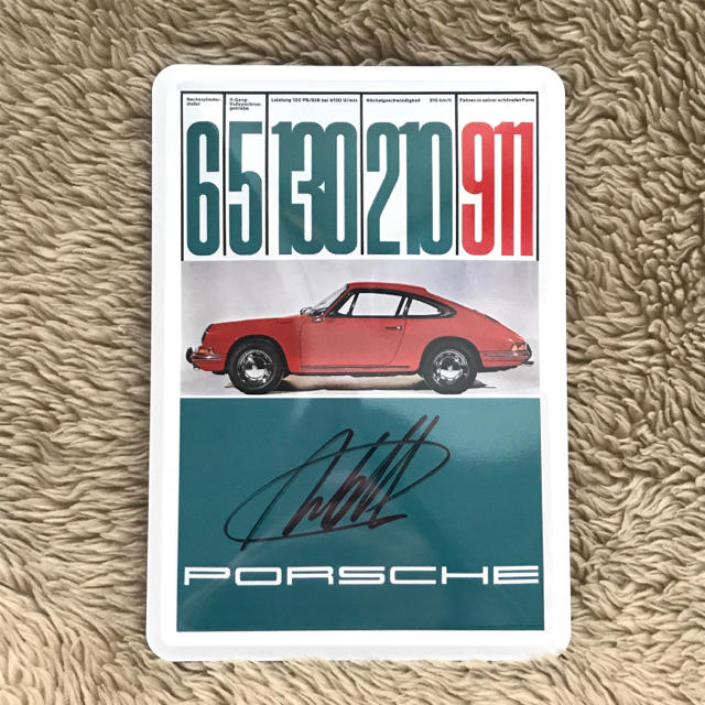 Porsche(ポルシェ)のポルシェ 911 メタルプレート エンタメ/ホビーのコレクション(ノベルティグッズ)の商品写真