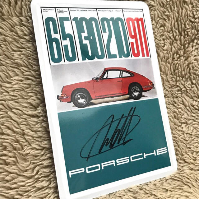 Porsche(ポルシェ)のポルシェ 911 メタルプレート エンタメ/ホビーのコレクション(ノベルティグッズ)の商品写真