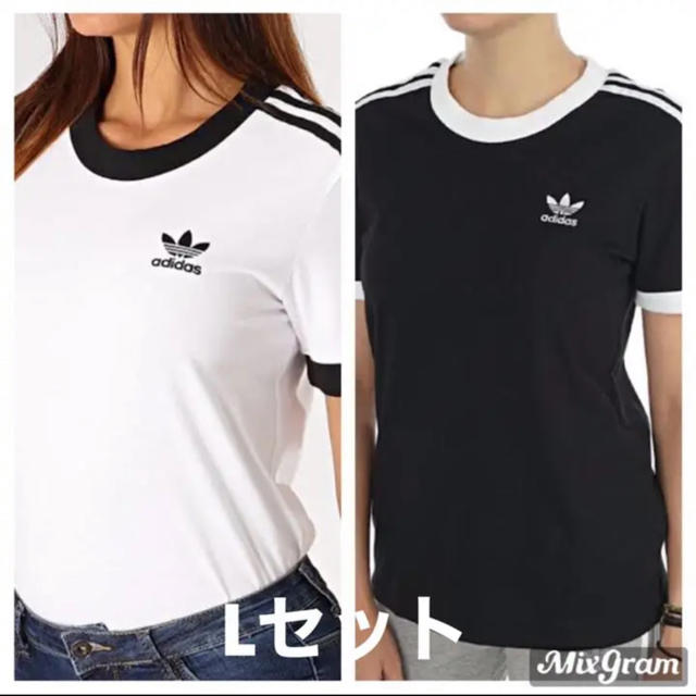 adidas アディダス スリーストライプTシャツ