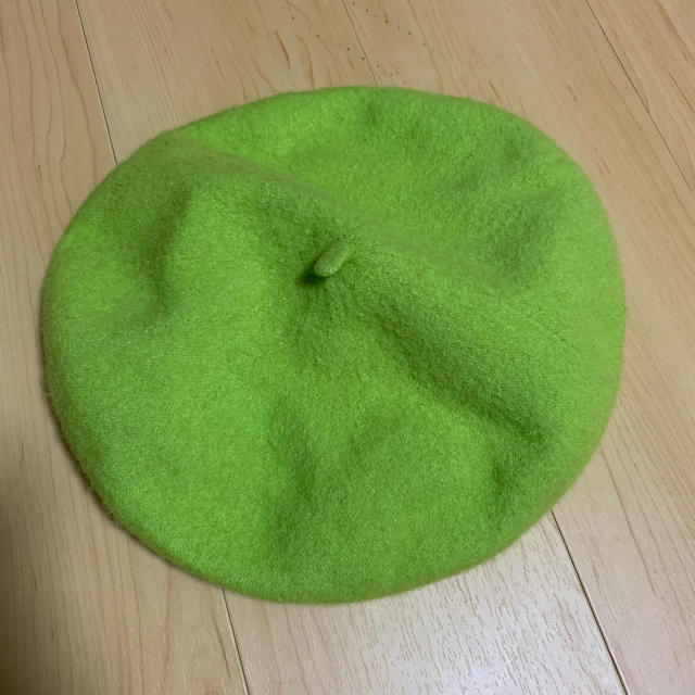 超歓迎】 ベレー帽 黄緑 academiatlc.com