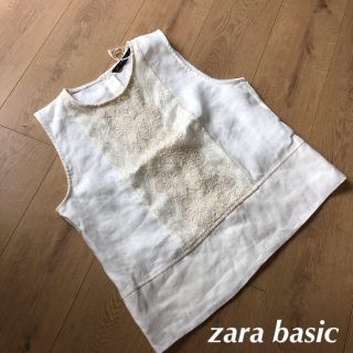 ザラ(ZARA)の美品◆ZARA BASIC ノースリーブ　トップス(カットソー(半袖/袖なし))