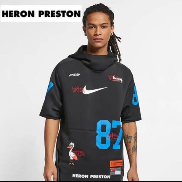 heron preston nike ショートスリーブフーディー　Mサイズ