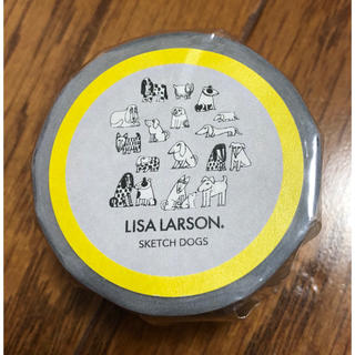 リサラーソン(Lisa Larson)の495円 リサラーソン いぬ 犬 マスキングテープ マステ 新品 北欧 日本製(テープ/マスキングテープ)
