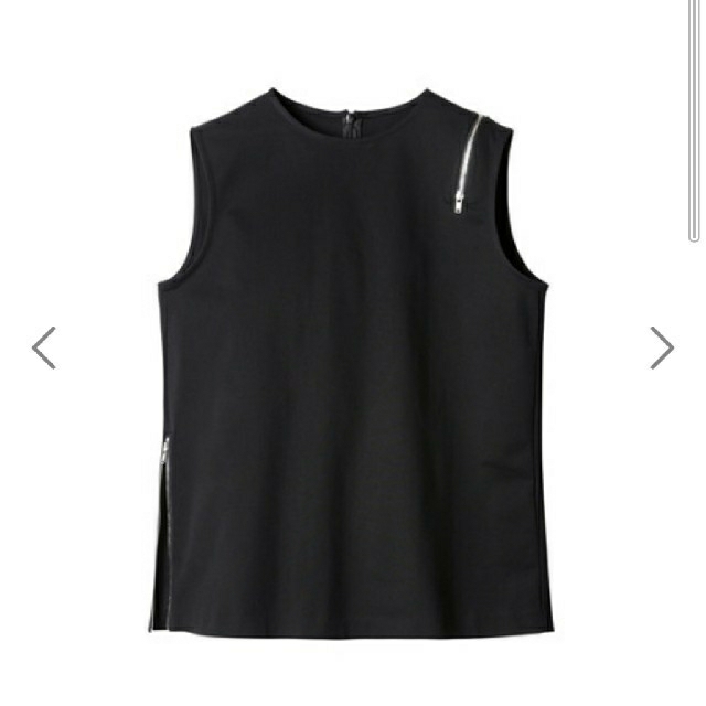 【完売・未使用】Zip Detail Tank Top(黒) 1