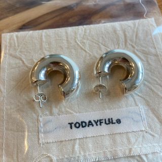 トゥデイフル(TODAYFUL)のtodayful  Chunky Hoop Pierce  Silver925(ピアス)