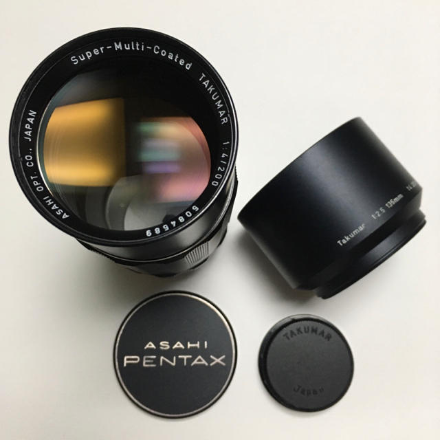 美品 SMC TAKUMAR 200mm F4 純正前後CAP付 タクマー