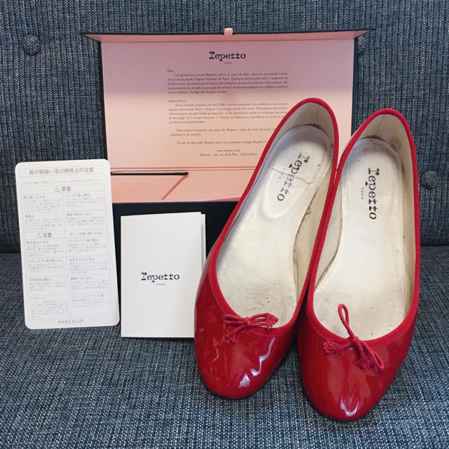 repetto(レペット)のレペット　repetto バレエシューズ　赤　38.5 レディースの靴/シューズ(バレエシューズ)の商品写真