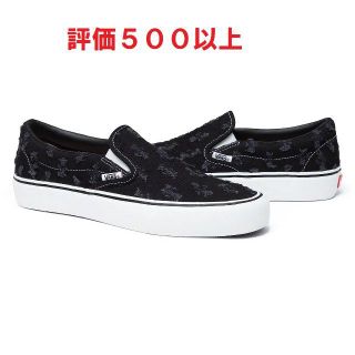 シュプリーム(Supreme)のSupreme Hole Punch Denim Slip-On Pro 黒(スニーカー)