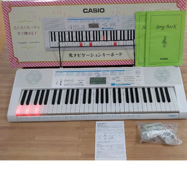 CASIO 61鍵盤 電子キーボード 光ナビゲーション LK-311 - 電子ピアノ