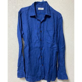 ユニクロ(UNIQLO)のUNIQLO リネンシャツ メンズ Lサイズ(シャツ)