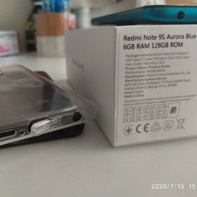 Redmi note 9 S Aurora blue 6Gb 128 Rom  スマホ/家電/カメラのスマートフォン/携帯電話(スマートフォン本体)の商品写真